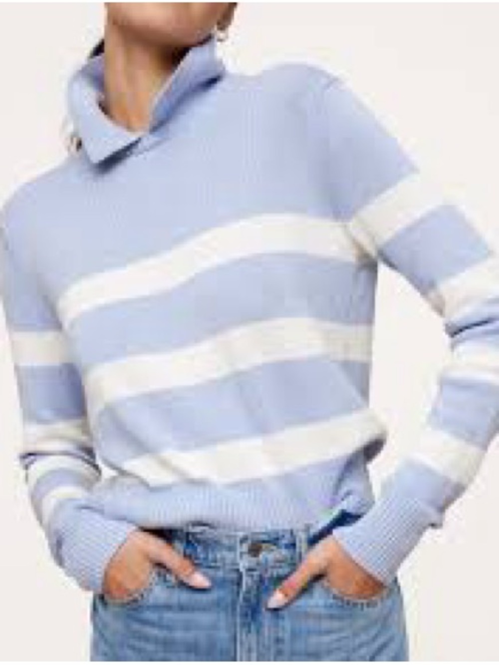 Banana Republic Cotton Silk Blend Sweater Polo